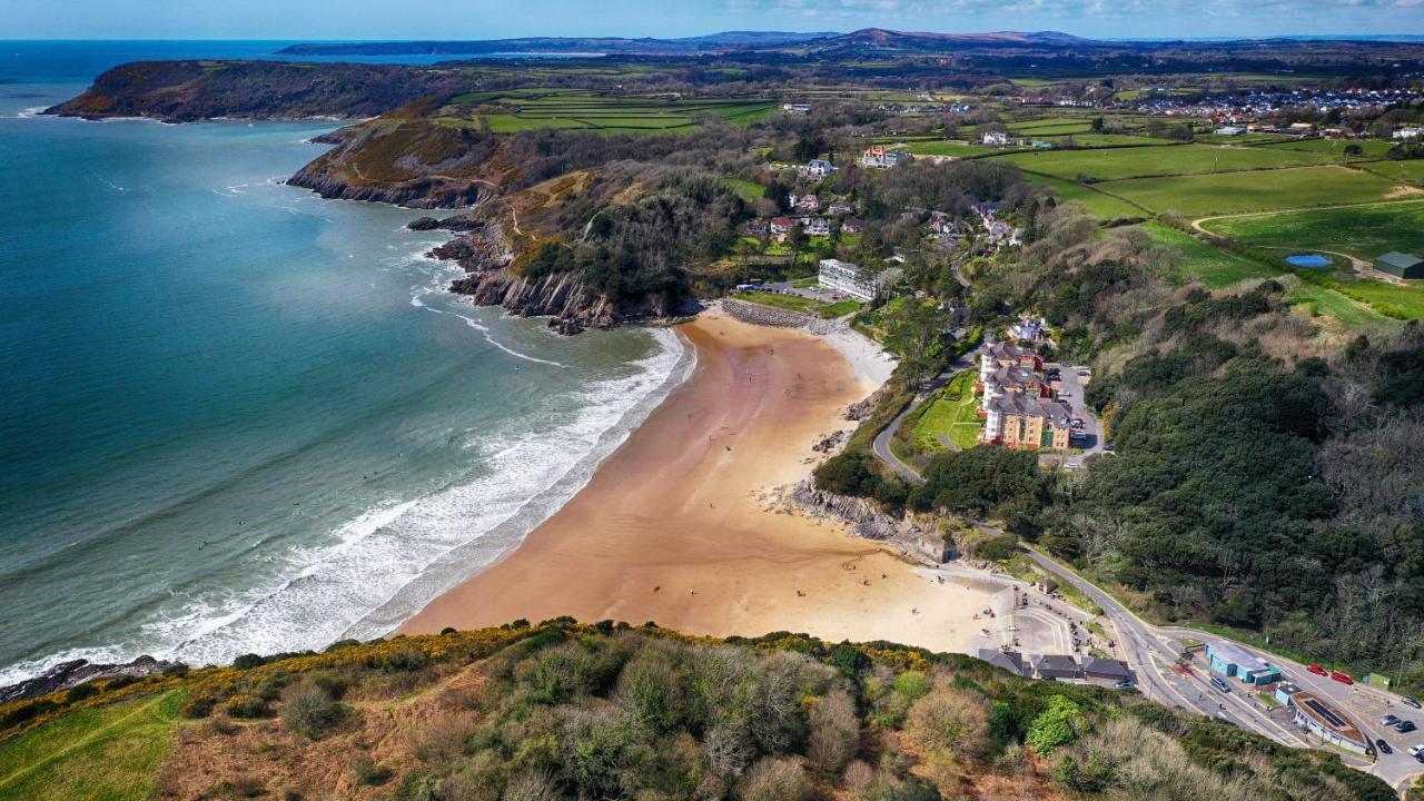 Caswell Beach Chalet 70 Located In Gower Peninsula Swansea Exterior foto
